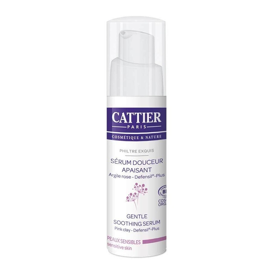 Cattier Serum Douceur Apaisant Philtre Exquis Peaux Sensibles Bio 30ml