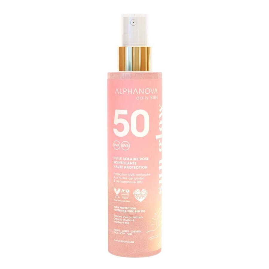 Boutique Alphanova Daily Sun Huile Solaire Rose Scintillante SPF50 125ml Alphanova Daily Sun Huile Solaire Rose Scintillante SPF50 125ml