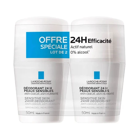 La Roche-Posay Physiologisches Deodorant 24h Roll-on 2x50ml