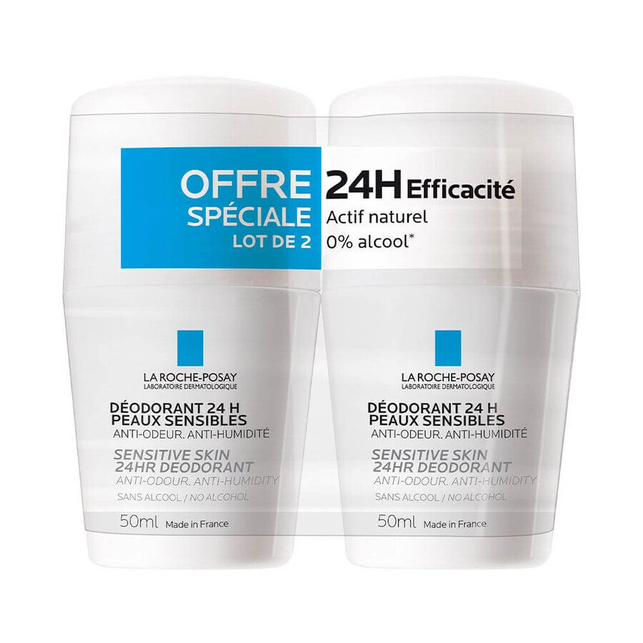 Acquista La Roche-Posay Deodoranti fisiologici Deodorante Fisiologico 24h Roll-on 2x50ml La Roche-Posay Deodoranti fisiologici Deodorante Fisiologico 24h Roll-on 2x50ml