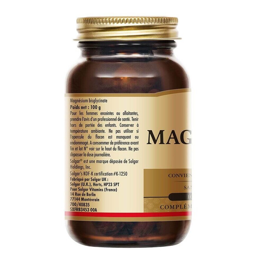 Solgar Magnesium Fatigue Vitalité 100 Comprimés
