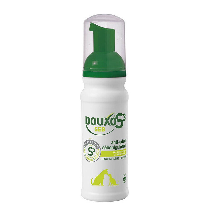 Ceva Douxo Foam without rinsing Anti-odor and sebum-regulating S3 Seb oily skin or dandruff 150 ml