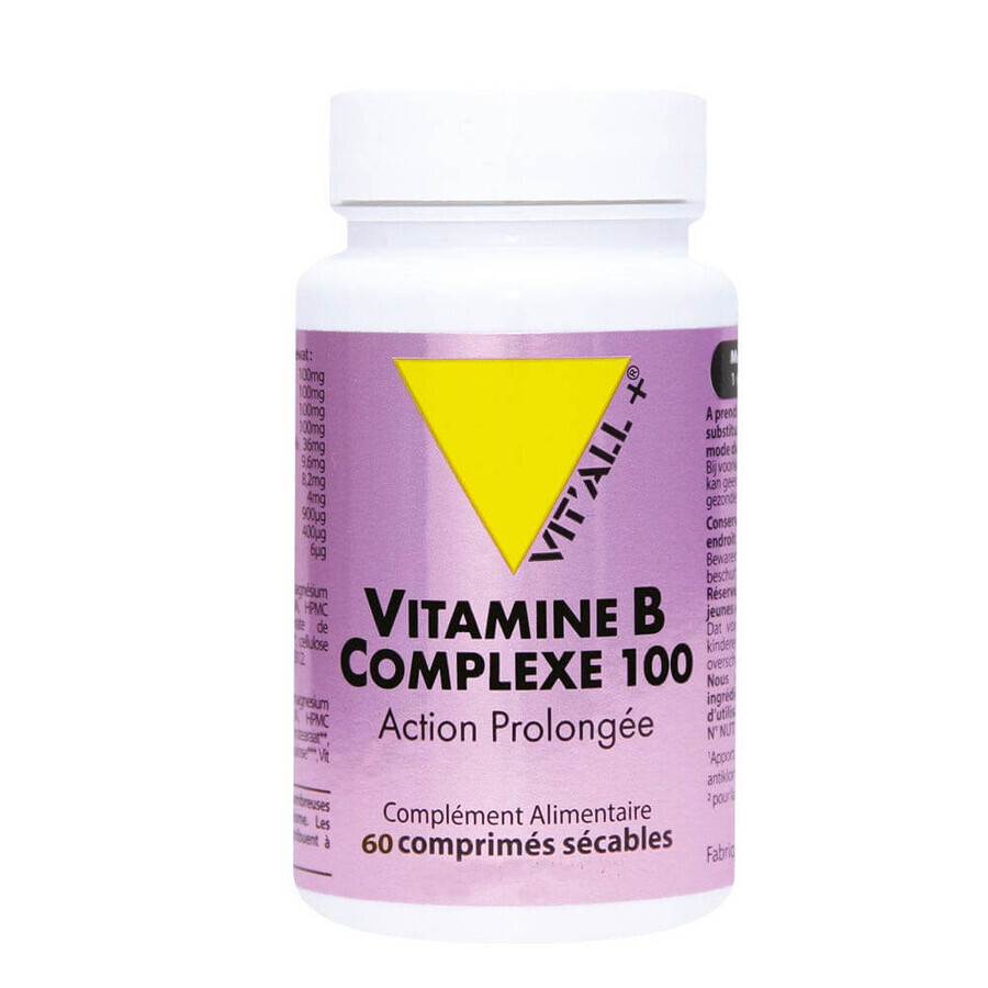 Vit'All+ Vitaminen B Complex 100 Verlengde Actie 60 Tabletten