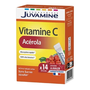 Juvamine Vitaminen C Acerola 14 doorslikbare sticks
