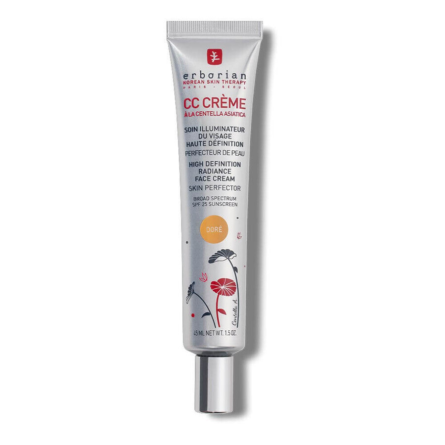 Erborian CC Cream iluminator față SPF25 auriu 45ml