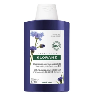Klorane Centaurea Organic Shampoo Wit of Grijs Haar 200ml