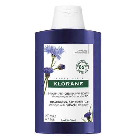 Klorane Centaurea Organic Shampoo Wit of Grijs Haar 200ml
