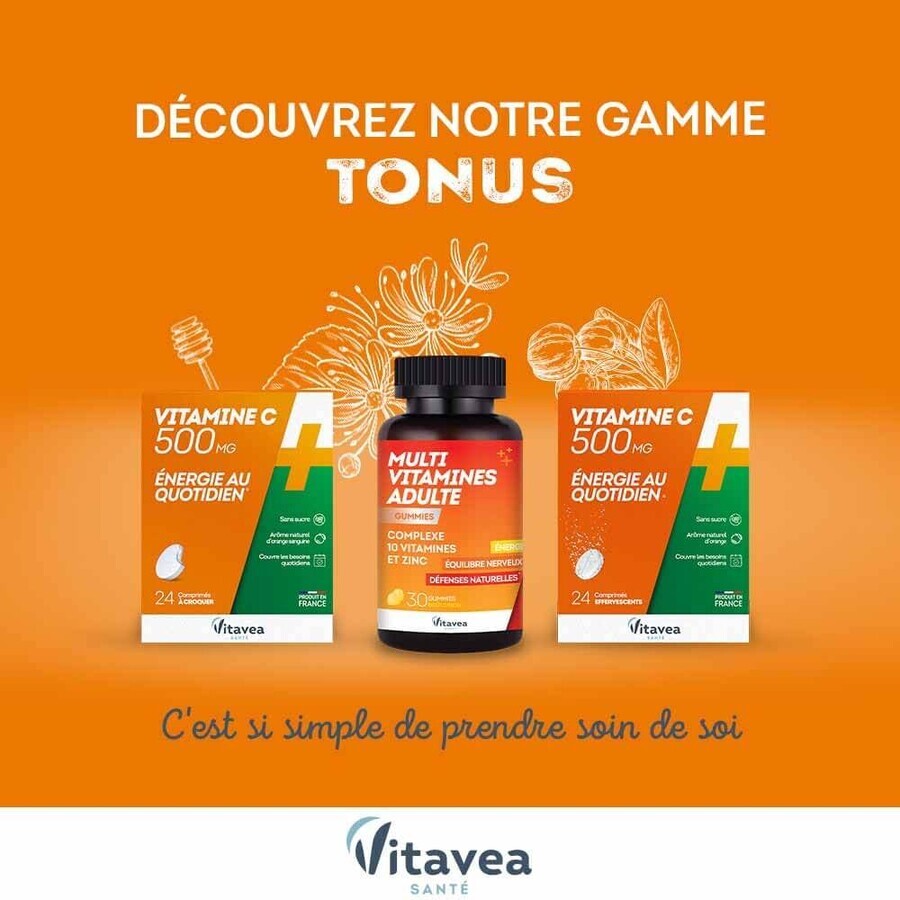 Vitavea Santé Vitamine C 500 mg Tagesenergie 40 Gummibärchen Vitavea Santé Vitamine C 500 mg Tagesenergie 40 Gummibärchen
