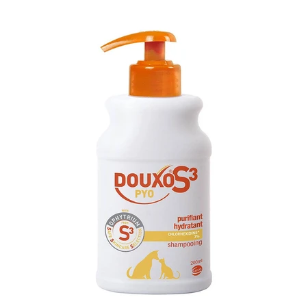 Ceva Douxo Champú purificante e hidratante S3 Pyo 3% Clorhexidina 200 ml