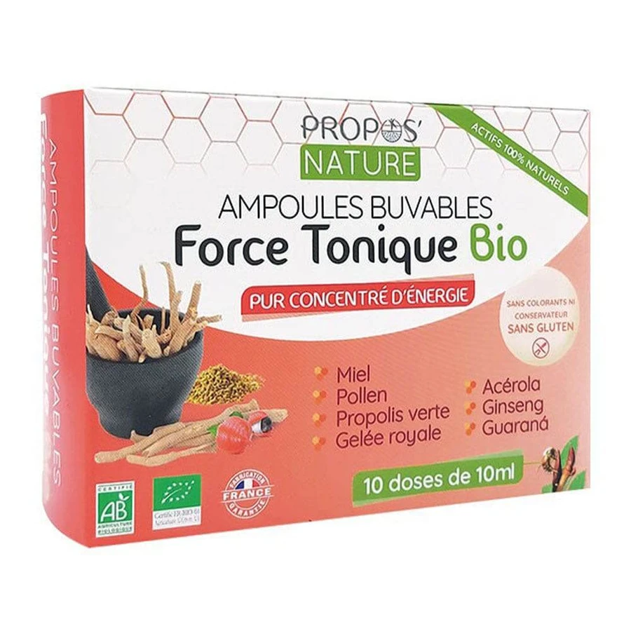 Propos'Nature Force Tonique Bio 10 Ampullen x10ml