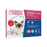 Clement-Thekan Fiprokil Duo flea and tick repellent for cats 1-6 kg 0.5 ml x 4 pipettes