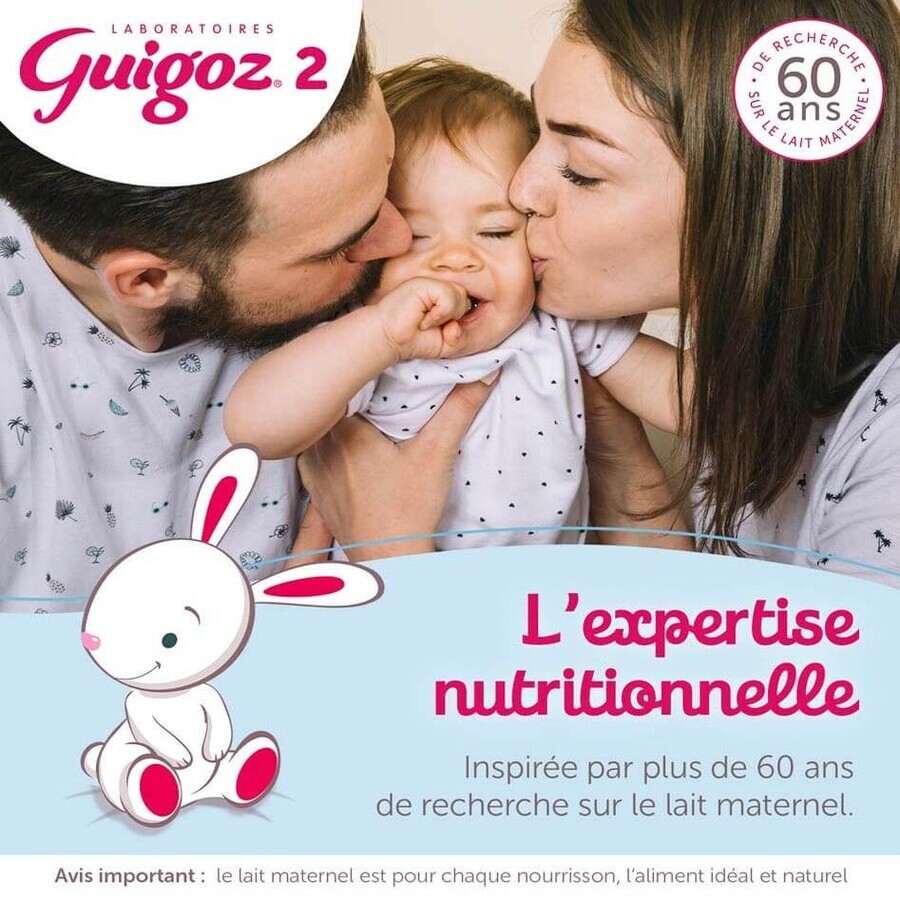 Guigoz Optipro Leche en Polvo 1 desde el nacimiento hasta los 6 meses 2x600g Guigoz Optipro Leche en Polvo 1 desde el nacimiento hasta los 6 meses 2x600g