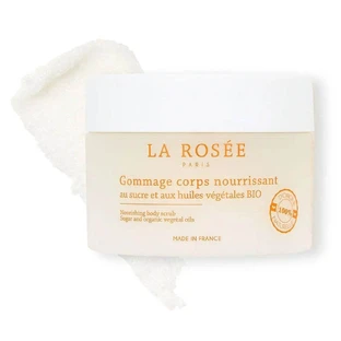 LA ROSÉE Gommage Corps Nourrissant Rechargeable Au Sucre et Huiles Végétales Bio 200g