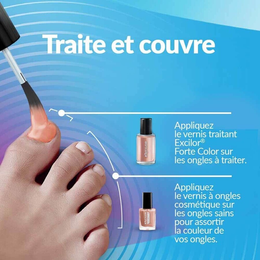 Excilor Nagelpilz Behandlung Starke Nude Färbung 30ml