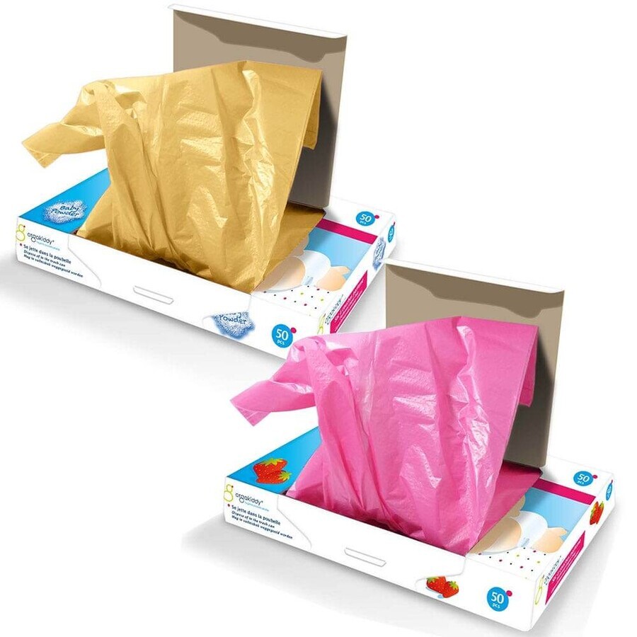 Orgakiddy Perfume Bolsa de pañales X50 Orgakiddy Perfume Bolsa de pañales X50