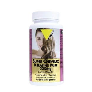 Vit'All+ Super Cheveux Keratine Pure 500mg x50 Gélules