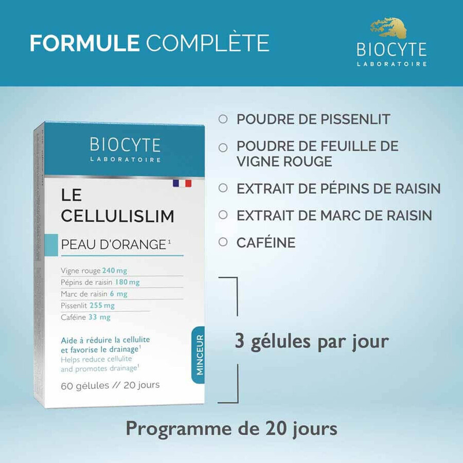 Biocyte Schlankheits-Orangenschalen Cellulislim 60 Kapseln