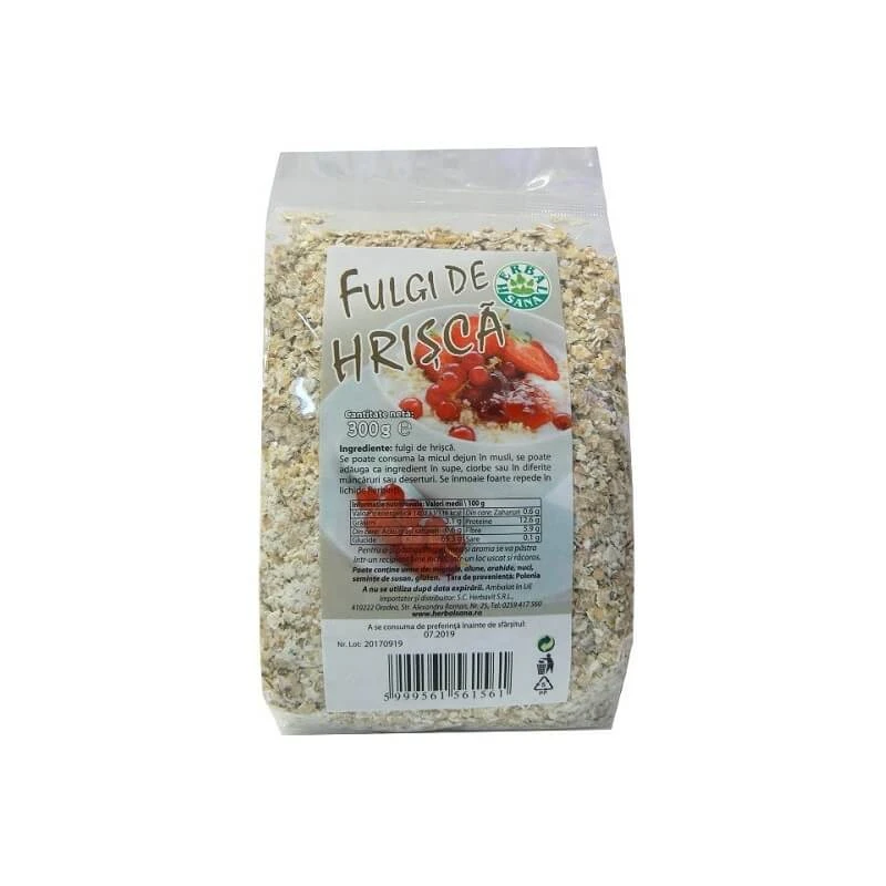 Buckwheat flakes, 300 gr, Herbal Sana