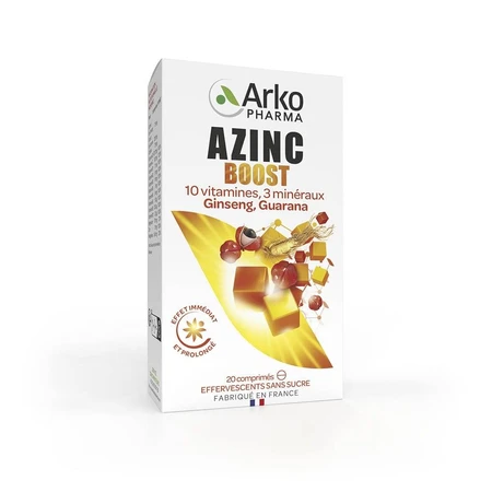 Arkopharma Azinc Energy Boost Effervescent 20 Tablets