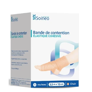 Soineo Bande de contention élastique cohésive 3,5mx10cm Chair
