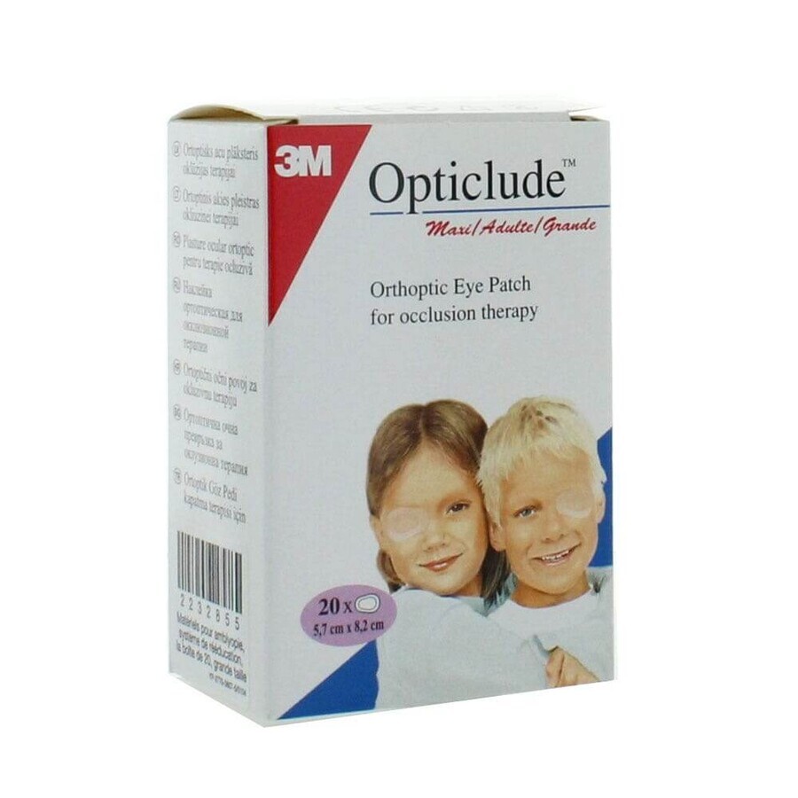3M Opticlude 20 orthopedisch stoelverband Maxi 8cm X 5,7cm