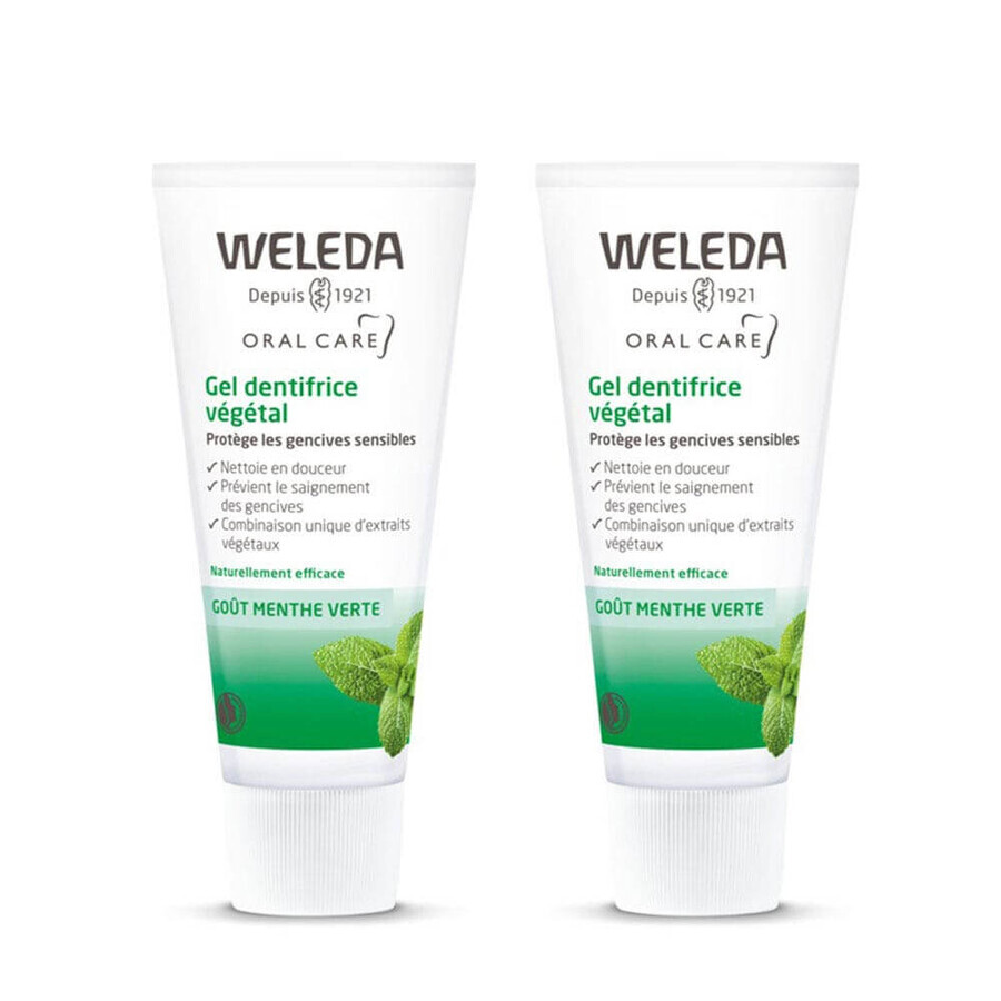 Buy Weleda Vegetable Toothpaste Goût menthe verte 2x75ml Weleda Vegetable Toothpaste Goût menthe verte 2x75ml