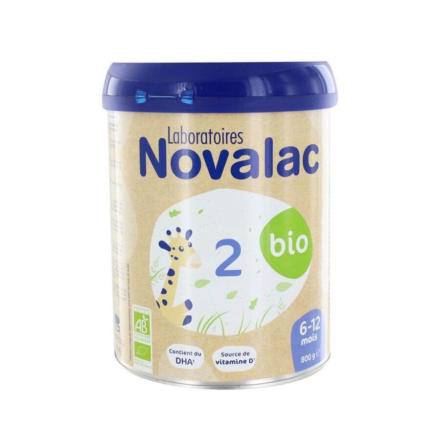 Novalac Lapte praf organic 2 6 - 12 luni 800g