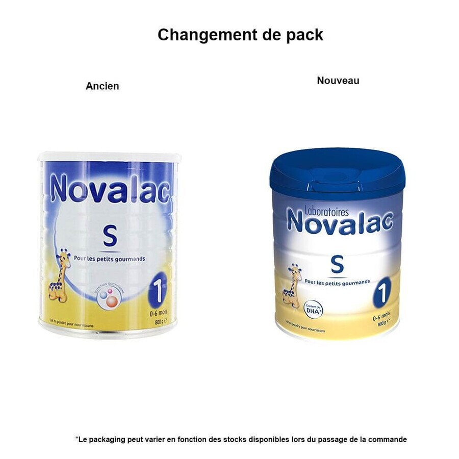 Novalac S 1 milk powder 0 to 6 months 800 g