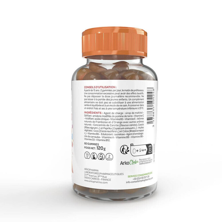 Arkopharma Azinc Multivitamins 60 sugar-free gummies