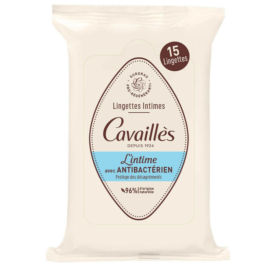 Cavaillès Secchezza intima Salviette Antibatteriche x15