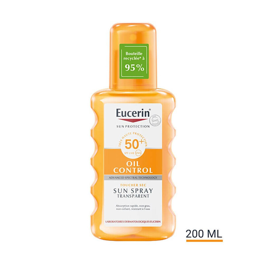 Shop Eucerin Sonnenschutz Ölkontrolle Klarspray SPF50+ 200 ml Eucerin Sonnenschutz Ölkontrolle Klarspray SPF50+ 200 ml