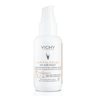 Vichy Capital Soleil Fluido Antiedad con Color Spf50+ Uv-Age Diario 40 ml