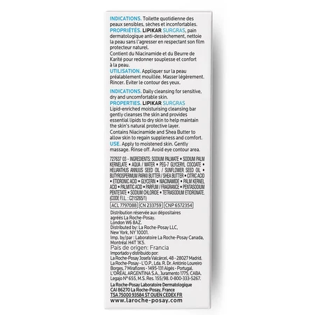 La Roche-Posay Lipikar Pain Surgras Lipikar Peaux Sensibles 150g