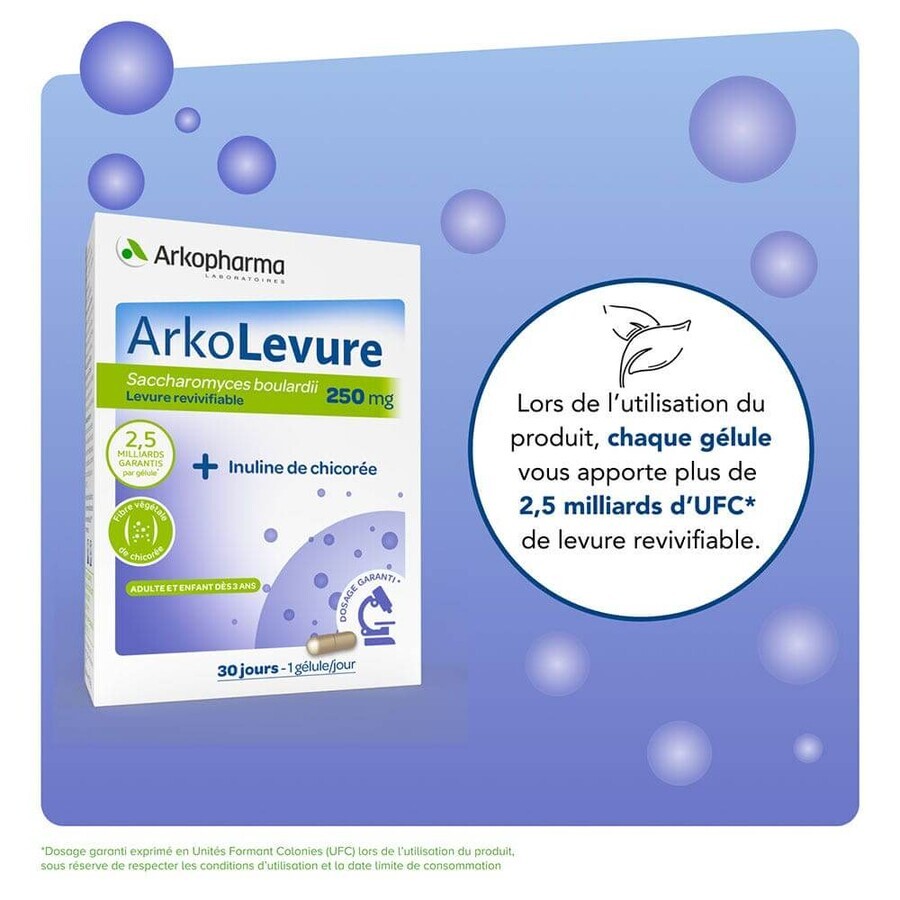 Arkopharma Arkolevure + Inulin 30 Gelule