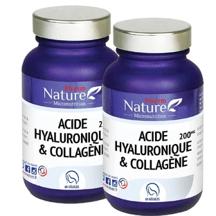 Pharm Nature Micronutrition Hyaluronic Acid and Collagen 2x60 Capsules