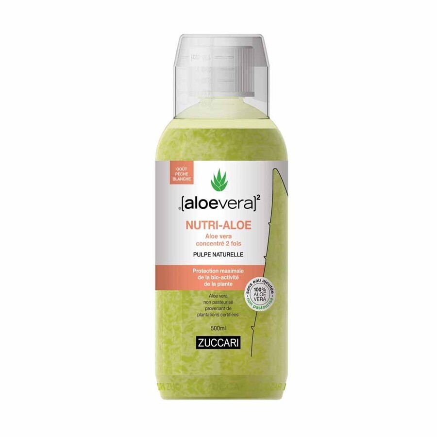 Naturancia [aloevera]2 Zuccari Nutri Pure Aloe Vera Juice 2x concentrated peach flavor 500ml