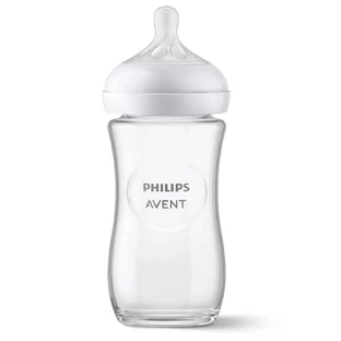 Avent Natural Response Biberón de vidrio a partir de 1 mes 240 ml