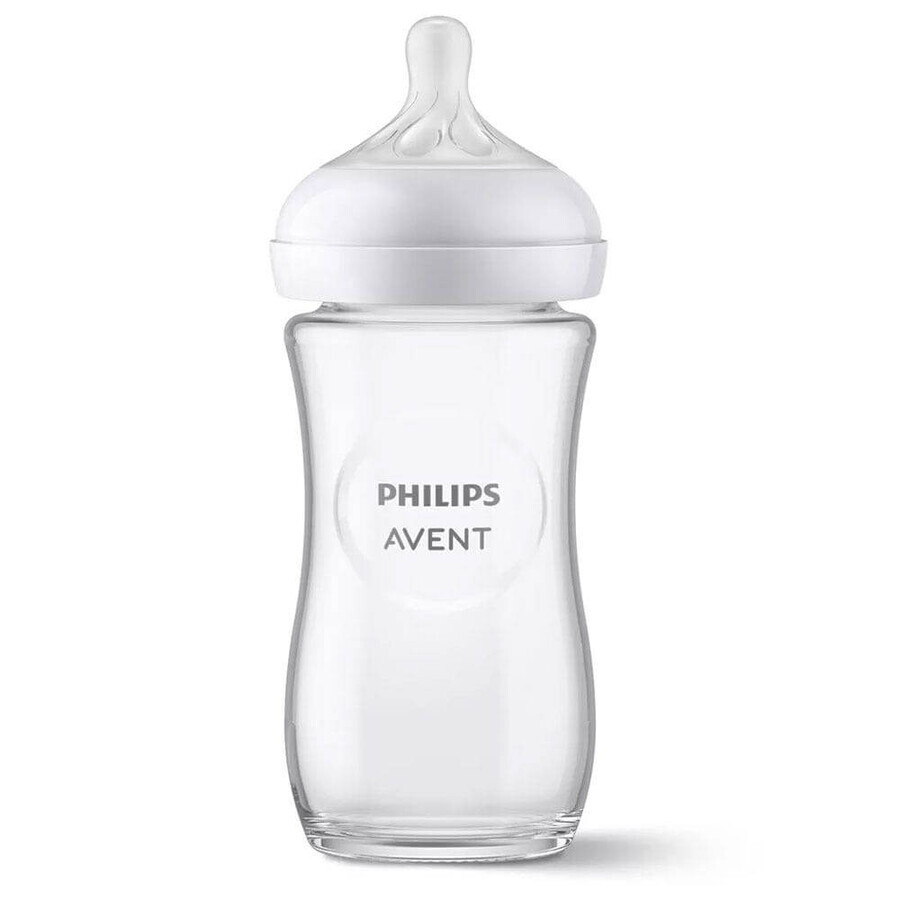 Buy Avent Natural Response Glass bottle 1 month and over 240 ml Avent Natural Response Glass bottle 1 month and over 240 ml
