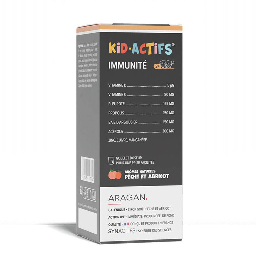Aragan Synactifs KidActifs Immune Defense Strengthening Syrup 125 ml