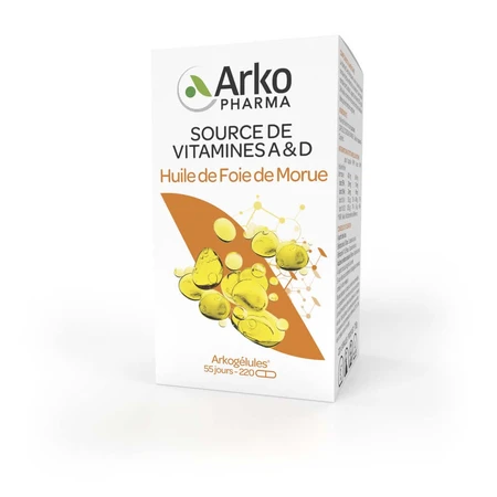 Arkopharma Arkogélules Huile De Foie De Morue 220 Capsules