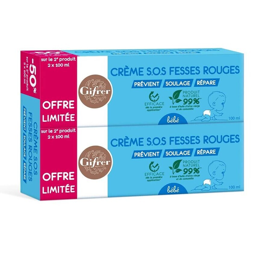 Winkel op Gifrer Billencrème SOS Baby Rood 2x100ml Gifrer Billencrème SOS Baby Rood 2x100ml