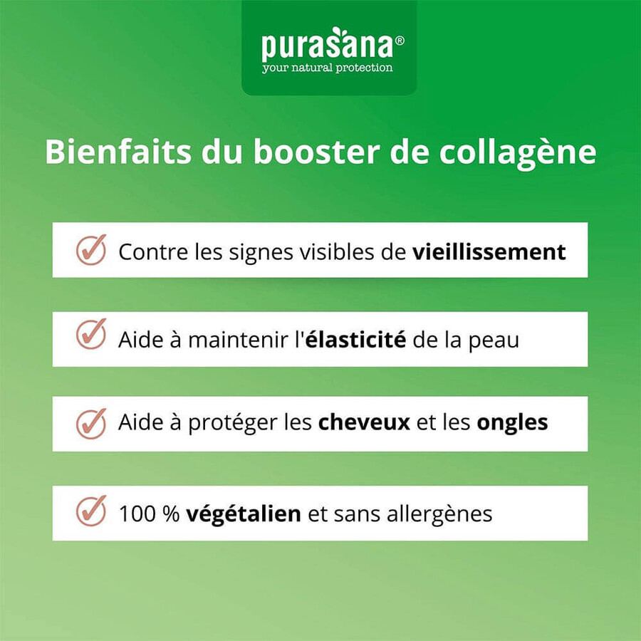 Purasana Colágeno Complexe vegano belleza en polvo Feel Beautiful Taste arándano 240g