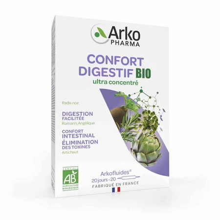 Arkopharma Arkofluids Digestive Comfort Organic 20 Viales