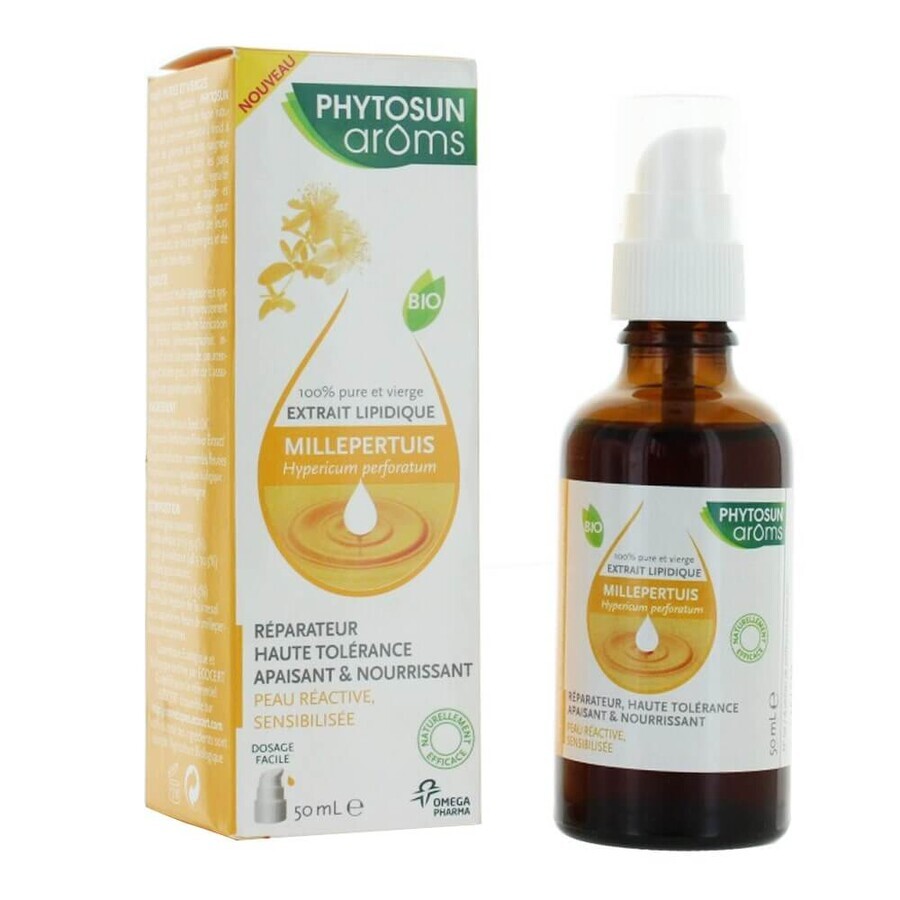 Shop Phytosun Aroms Bio Johanniskrautöl Empfindliche und reaktive Haut 50ml Phytosun Aroms Bio Johanniskrautöl Empfindliche und reaktive Haut 50ml