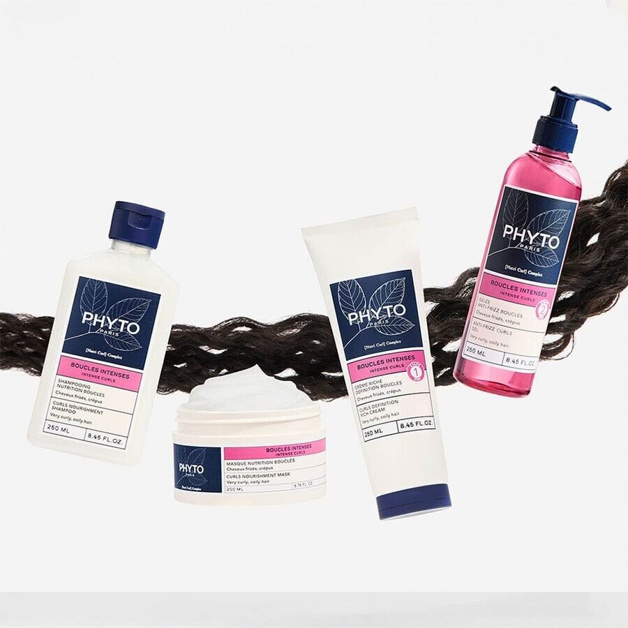 Phyto Boucles Intenses Shampoing Nutrition Boucles Cheveux Frisés et Crépus 250ml