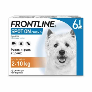 Frontline Spot-on Hond 2-10kg 6 pipetten 0,67 ml