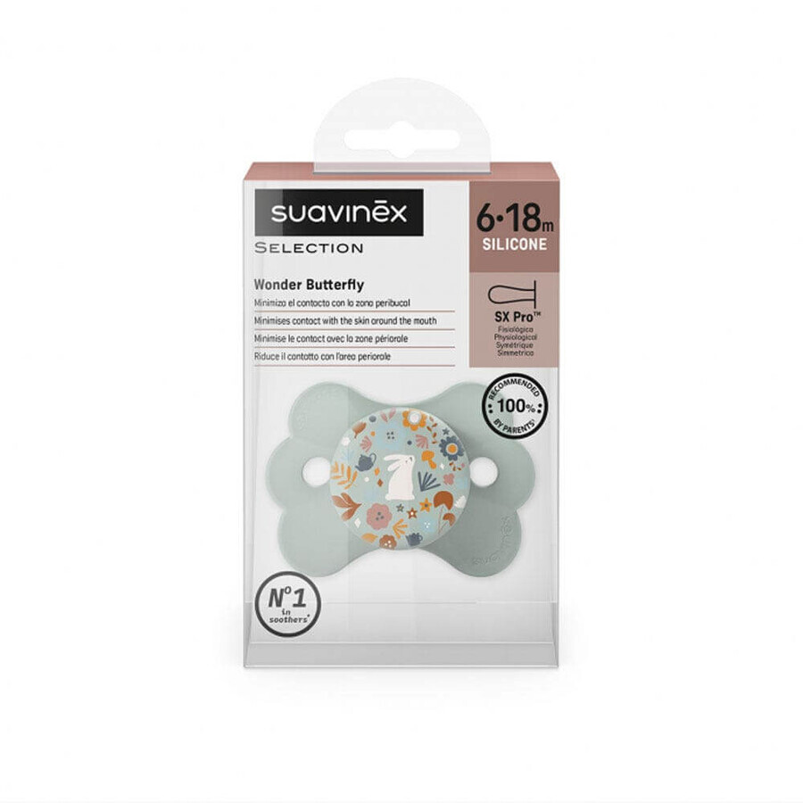 Suavinex Wonderland Sucette Symétrique SXPro 6/18 Mois x1 Suavinex Wonderland Sucette Symétrique SXPro 6/18 Mois x1