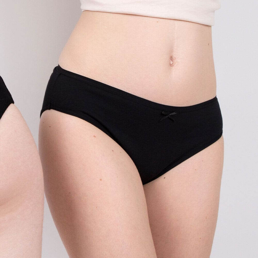 Jho Chiloți menstruali cu flux normal Bumbac organic negru Jho Chiloți menstruali cu flux normal Bumbac organic negru