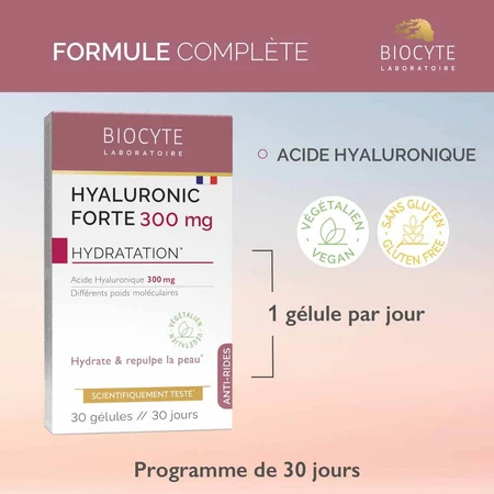 Biocyte Anti-Wrinkle Strong Hyaluronic 300 mg Hydration 30 Capsules