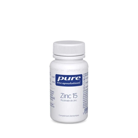 Pure Encapsulations Zinc 15 60 gélules